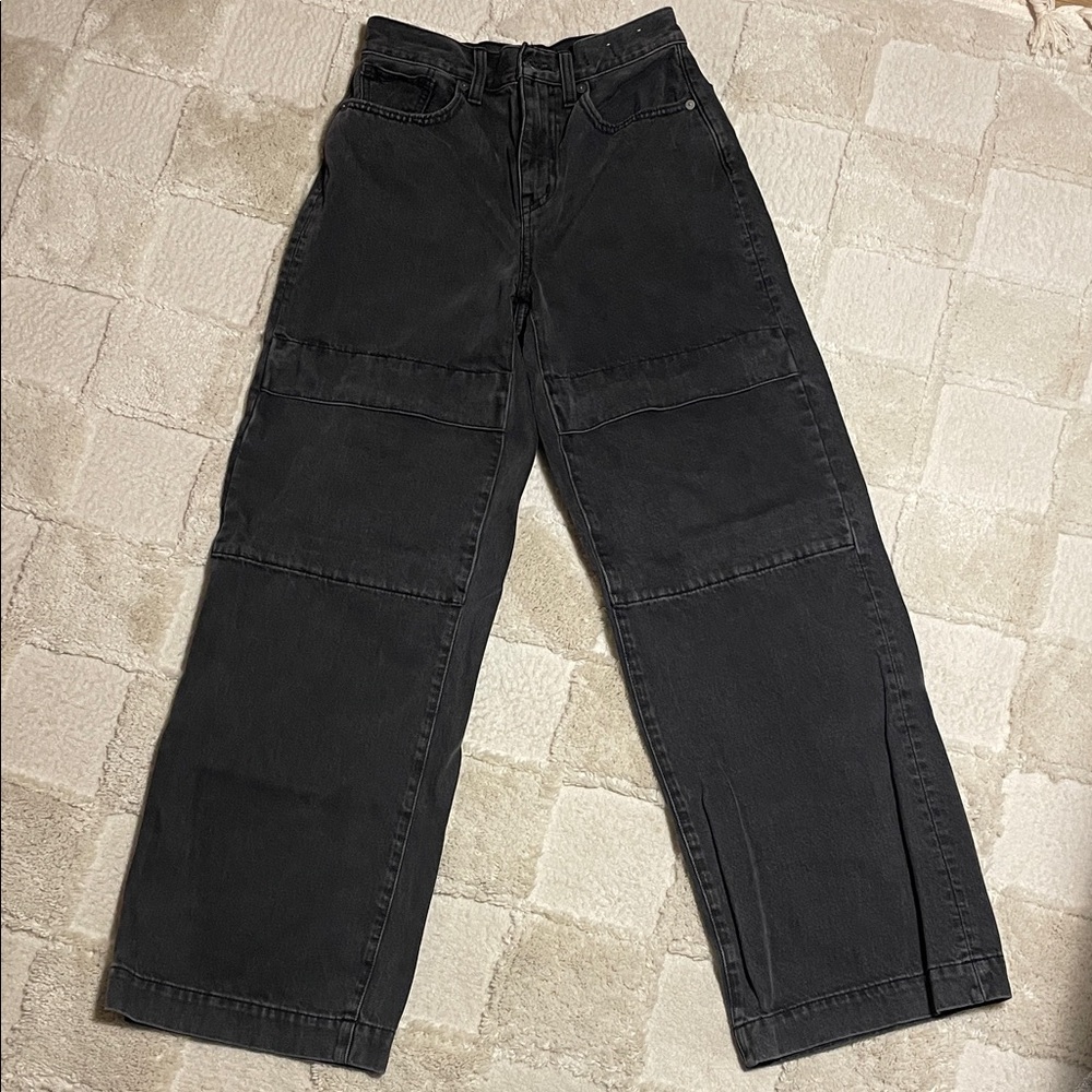Madewell Black Wide-Leg Jeans
